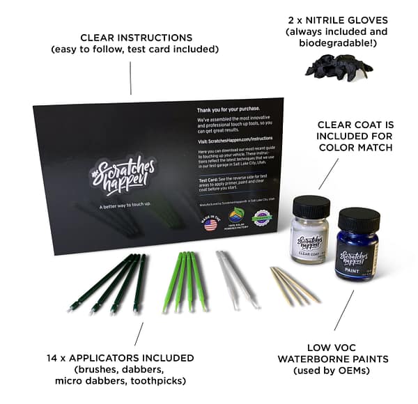 ScratchesHappen® Touch Up Paint Kit (Essential) - Details
